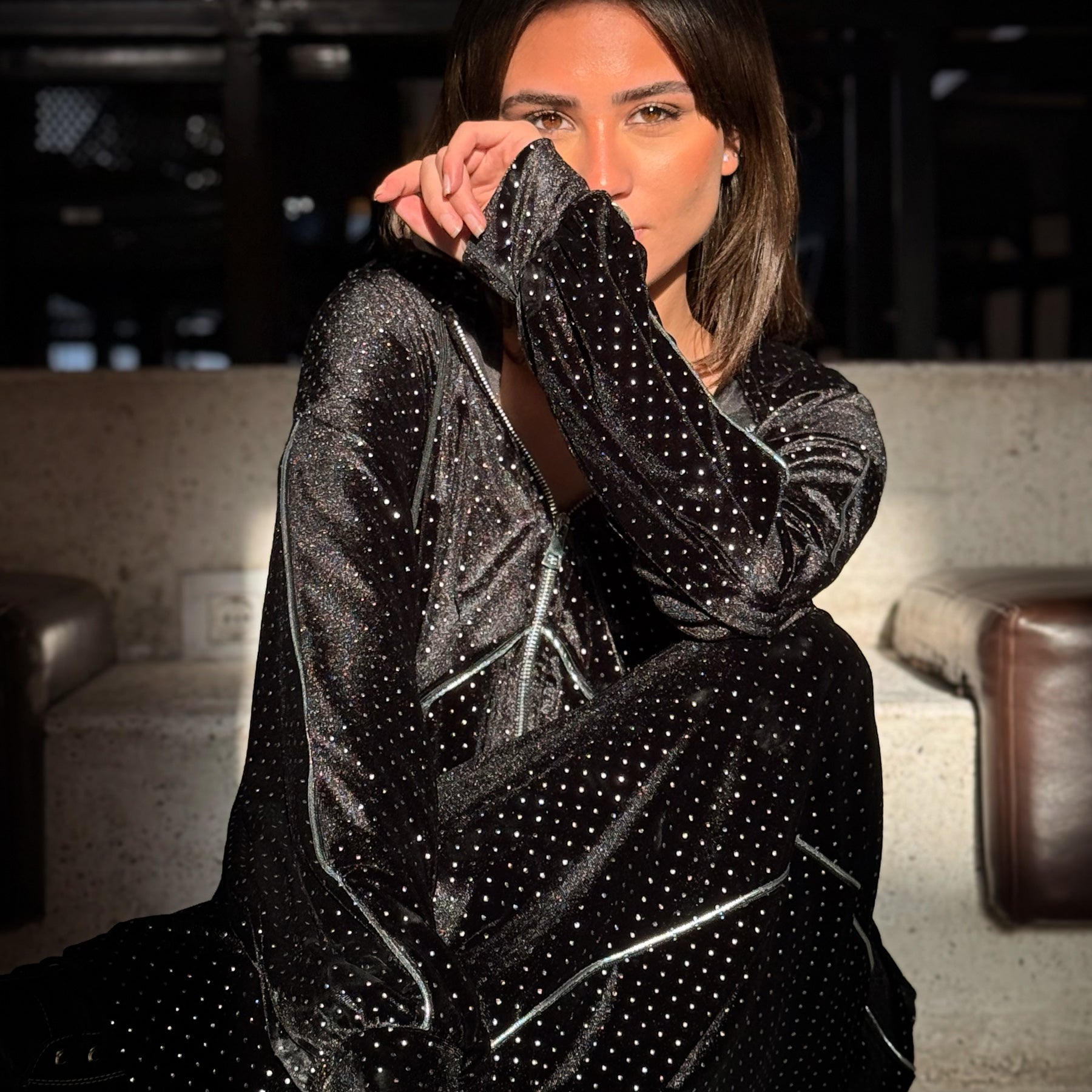 B SPARKLE SET | BLACK